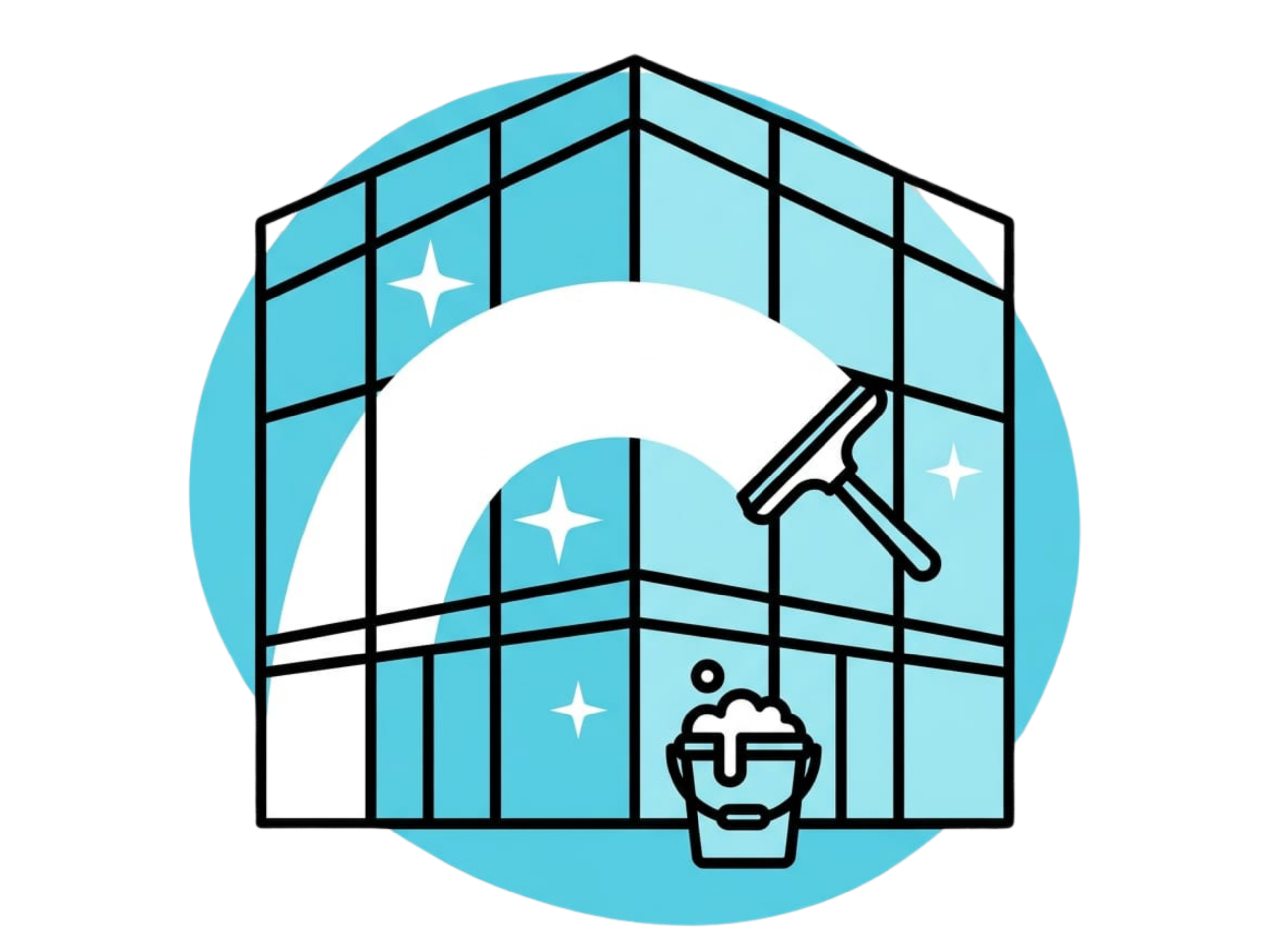Professional business window cleaning services icon in Oakland & East Bay California, United States Of America.